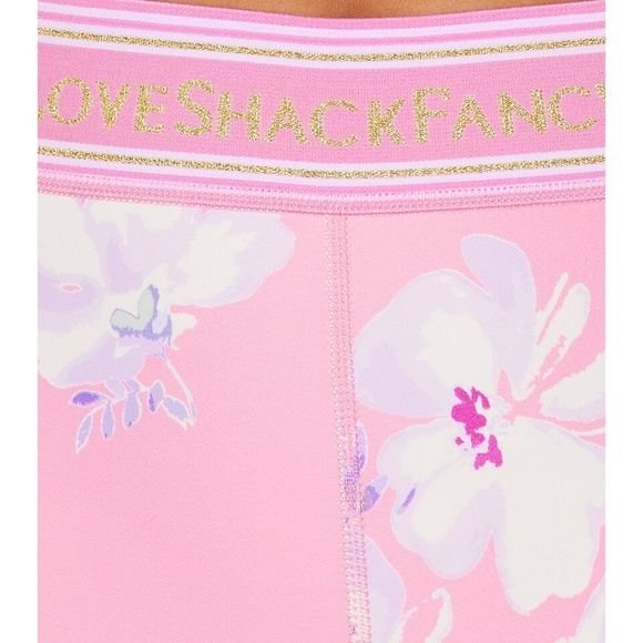 LoveShackFancy Luvette Leggings – Baby Pink Cloud Floral | NWOT - Picture 2 of 4